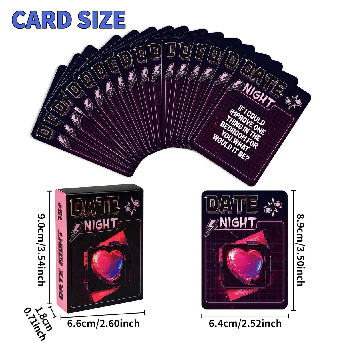 Couples Conversation Cards – 50-Card Romantic Relationship Question Game
