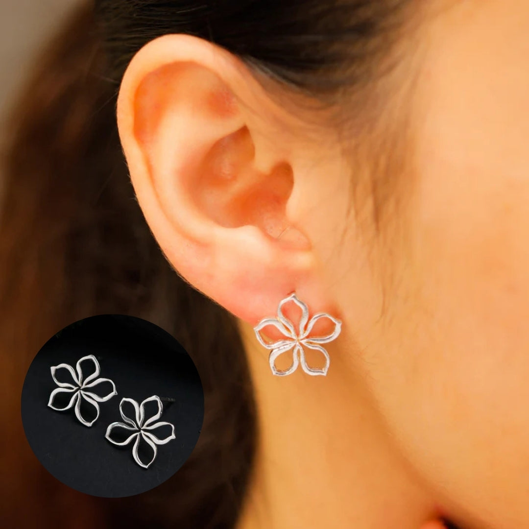 Sadafuli (Periwinkle) Earrings | 92.5 Sterling Silver