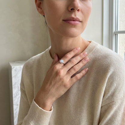 Opal Sunflower Ring