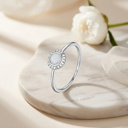 Opal Sunflower Ring
