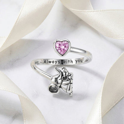 Pink Sapphire “Always With You” Open Ring
