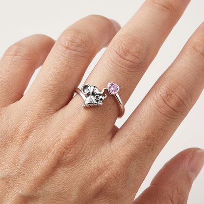 Pink Sapphire “Always With You” Open Ring