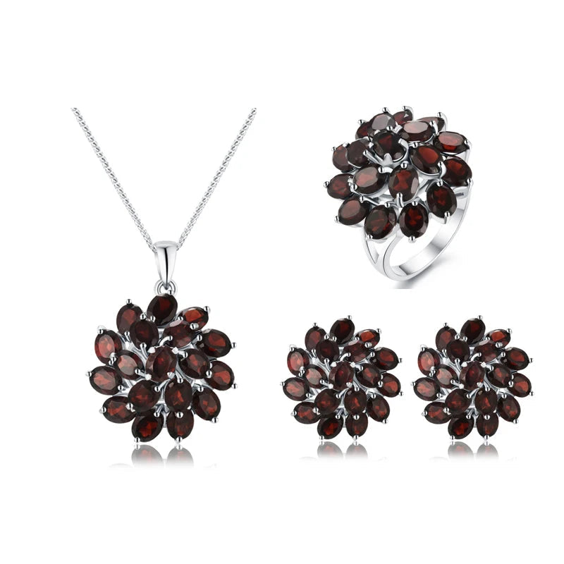 GARNET JEWELRY SET