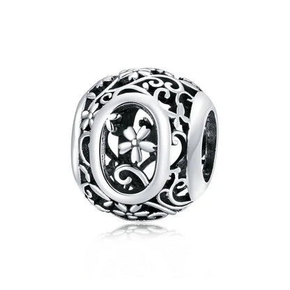 925 Sterling Silver Vintage Alphabet Beads – Letter Charms for Bracelets