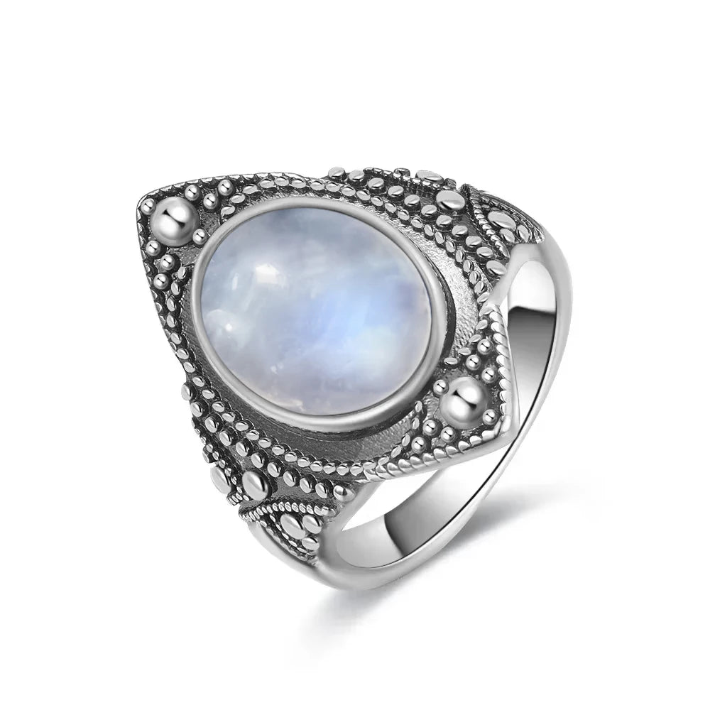 Natural Moonstone Vintage Ring