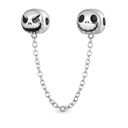 925 Sterling Silver Halloween Charm – Pumpkin Wagon & Magic Hat Bead for Bracelet or Pendant