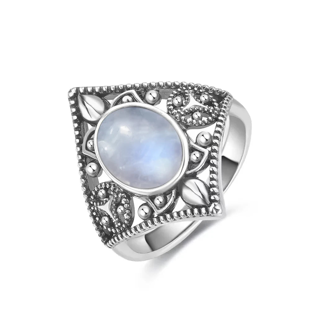 Natural Moonstone Vintage Ring