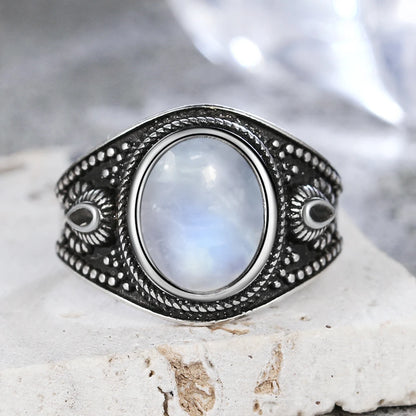 Natural Moonstone Vintage Ring