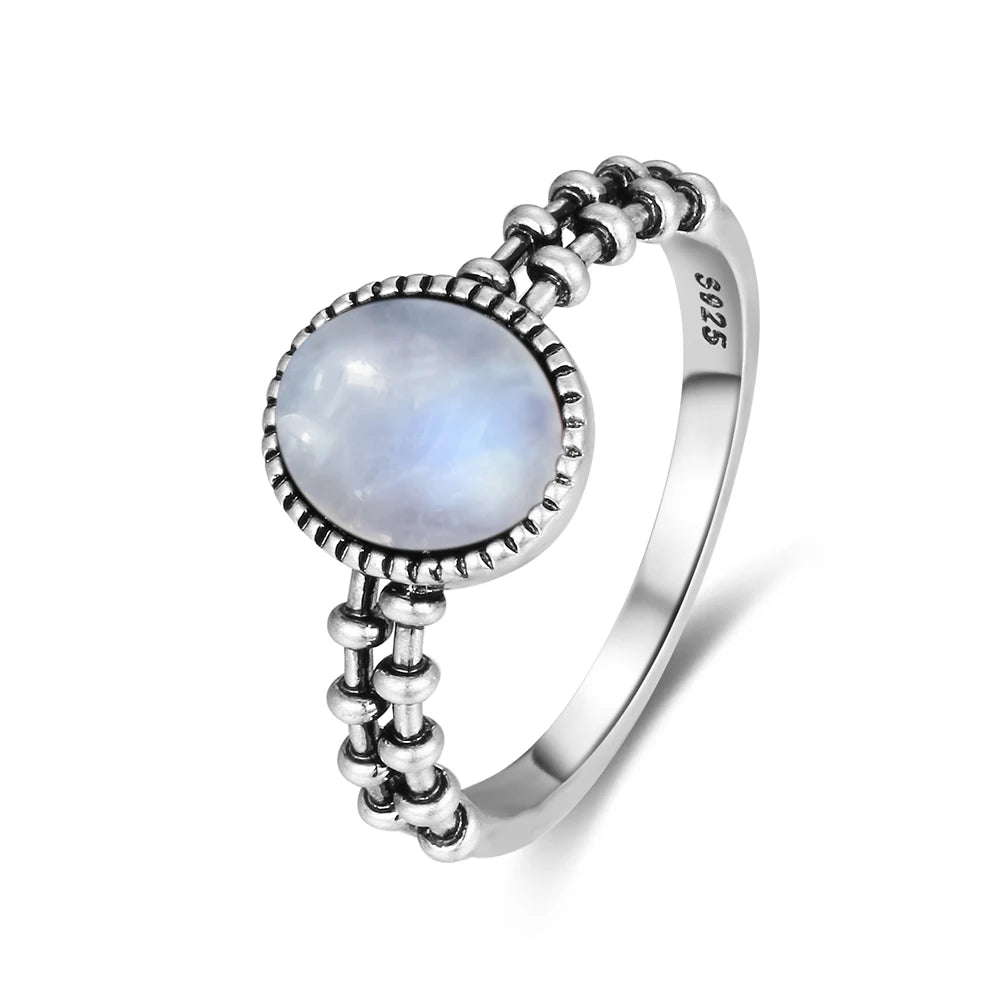 Natural Moonstone Vintage Ring