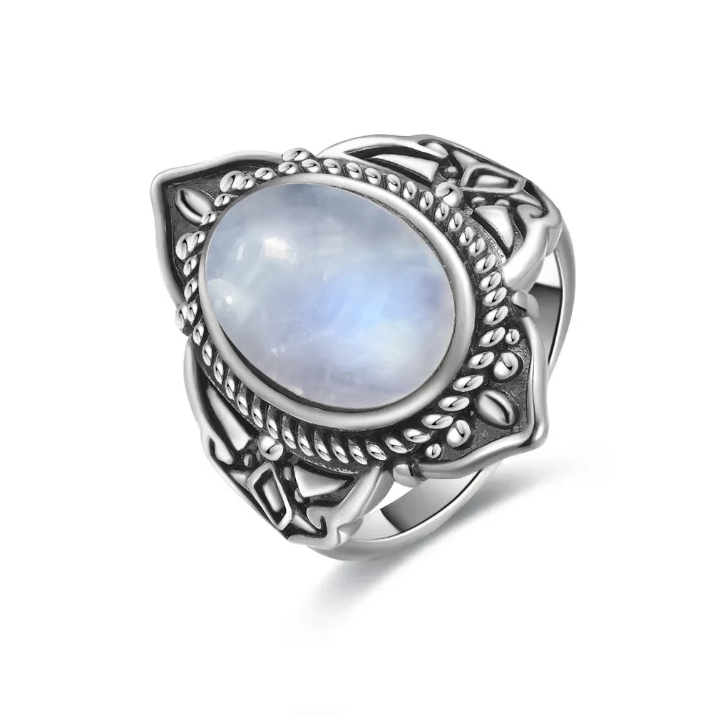 Natural Moonstone Vintage Ring