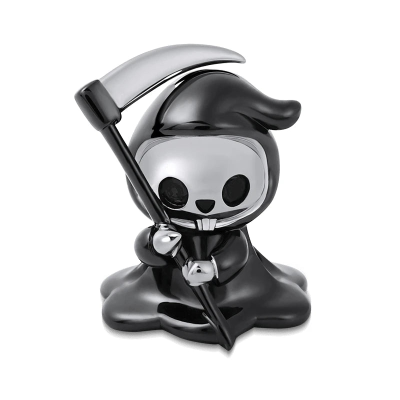 925 Sterling Silver Halloween Charm – Pumpkin Wagon & Magic Hat Bead for Bracelet or Pendant