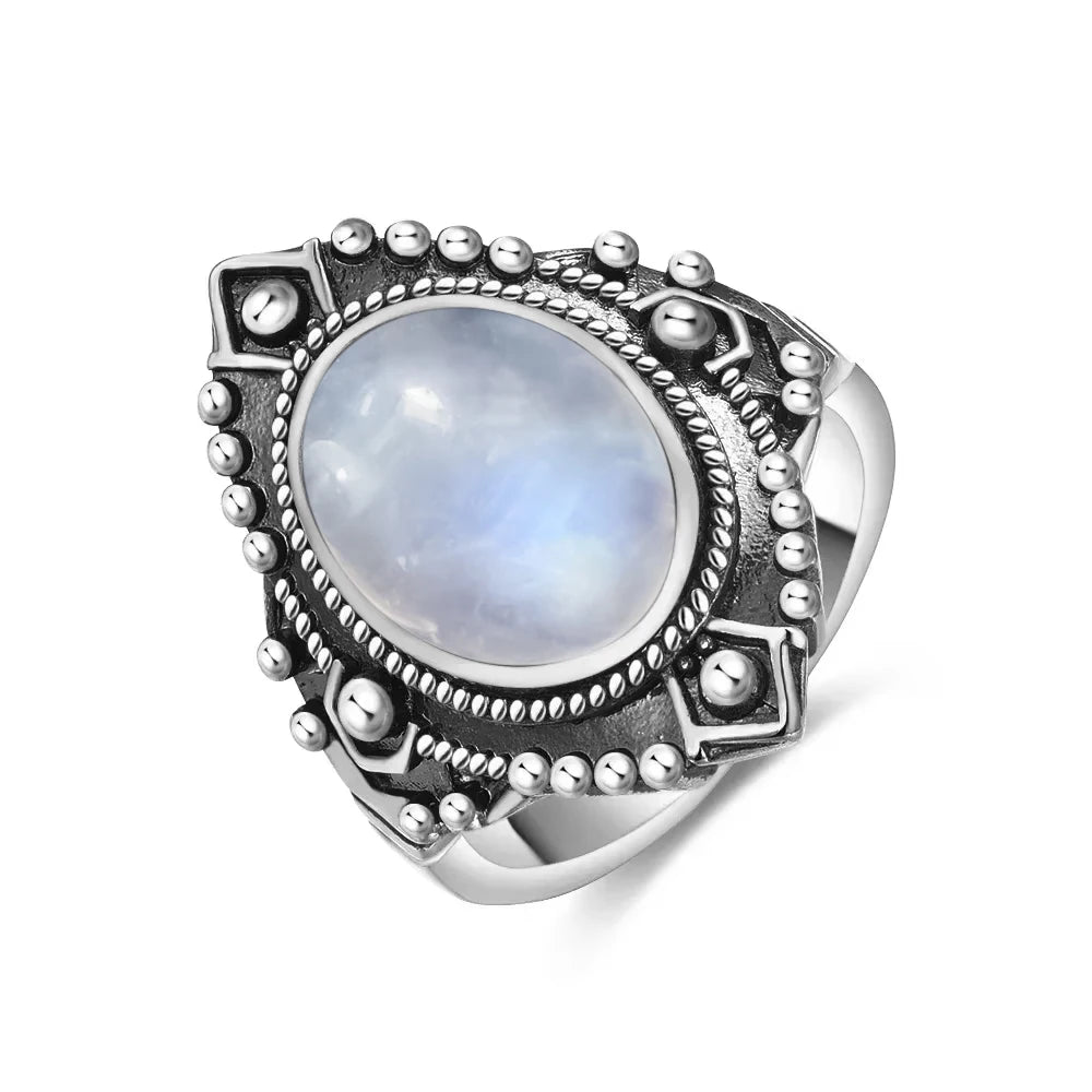 Natural Moonstone Vintage Ring