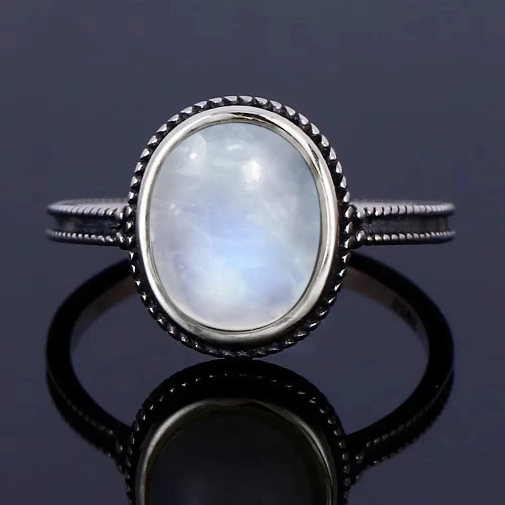 Natural Moonstone Vintage Ring