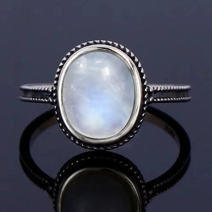 Natural Moonstone Vintage Ring