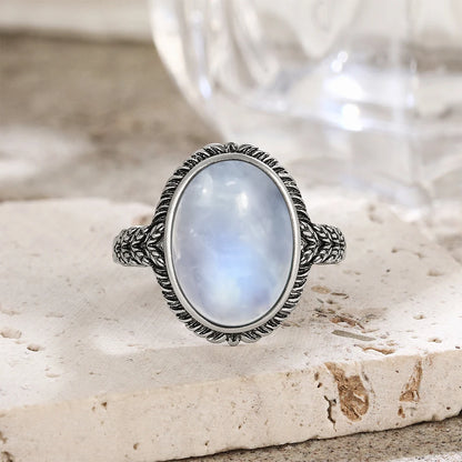 Natural Moonstone Vintage Ring