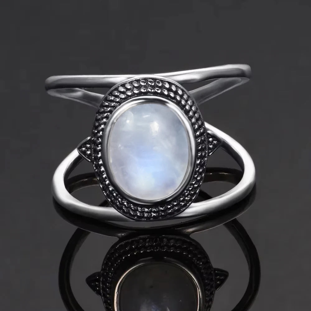 Natural Moonstone Vintage Ring
