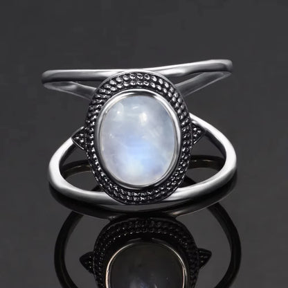 Natural Moonstone Vintage Ring
