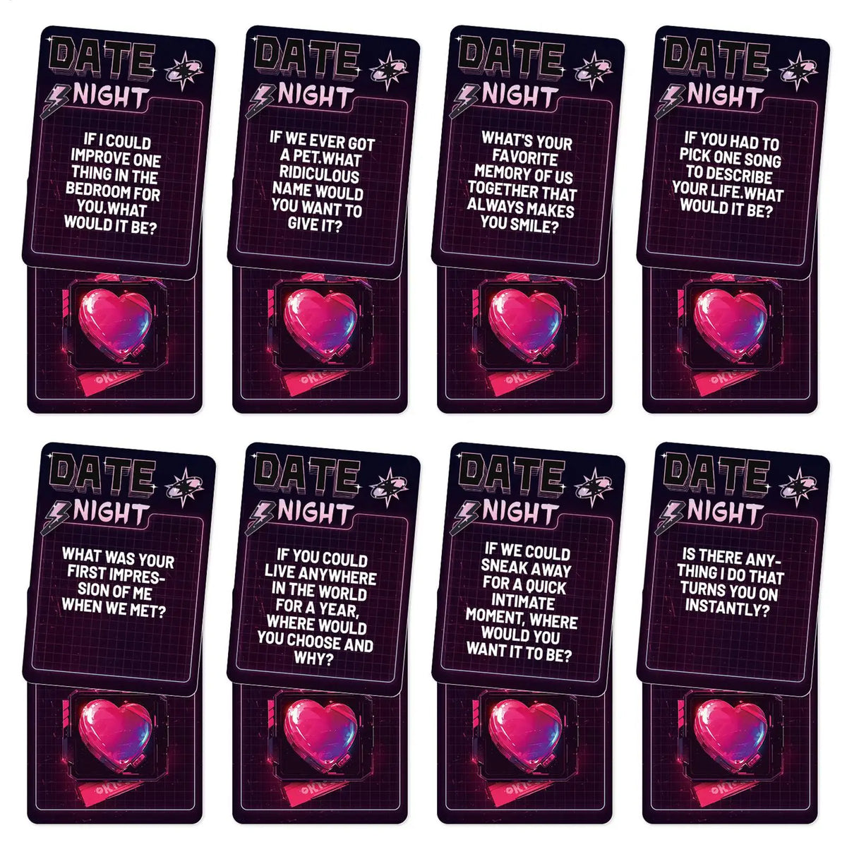 Couples Conversation Cards – 50-Card Romantic Relationship Question Game