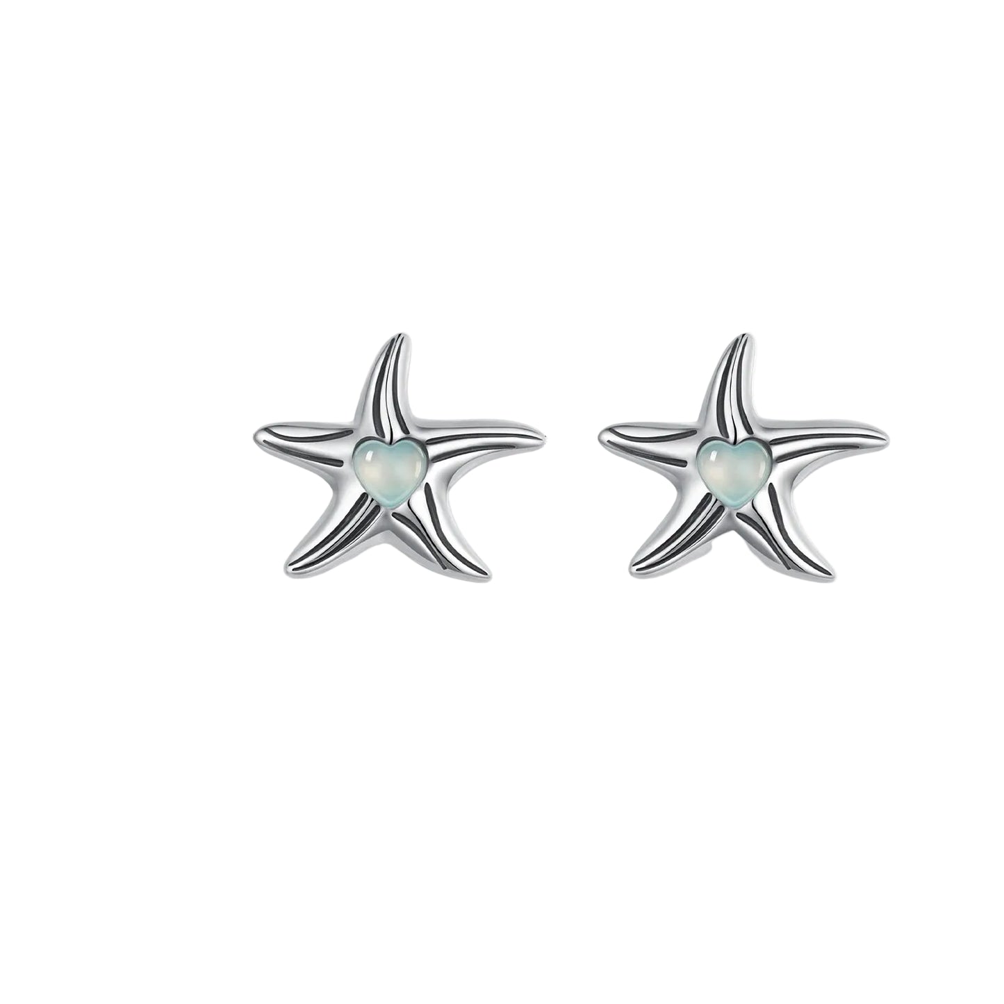925 Sterling Silver Sea Turtle, Starfish, Seahorse Stud Earrings | Cute Beach Jewelry for Girls