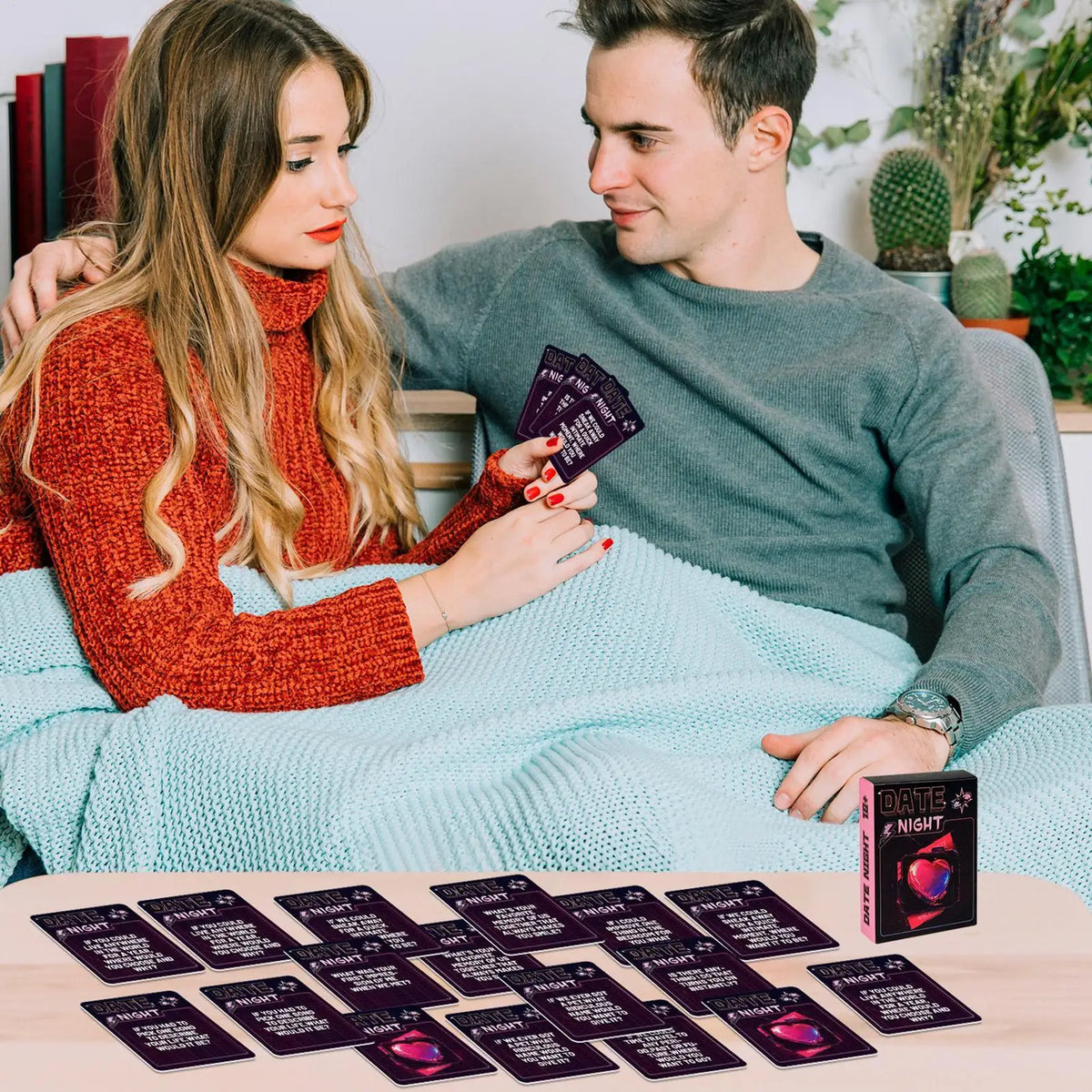 Couples Conversation Cards – 50-Card Romantic Relationship Question Game