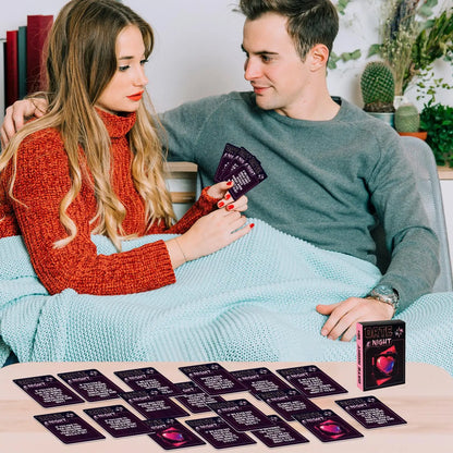 Couples Conversation Cards – 50-Card Romantic Relationship Question Game