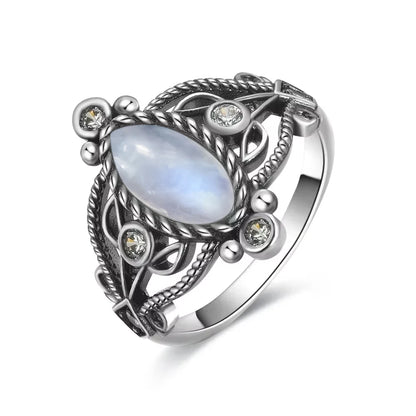 Natural Moonstone Vintage Ring