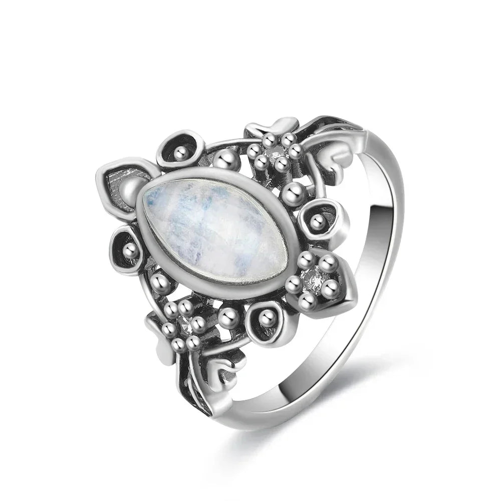 Natural Moonstone Vintage Ring