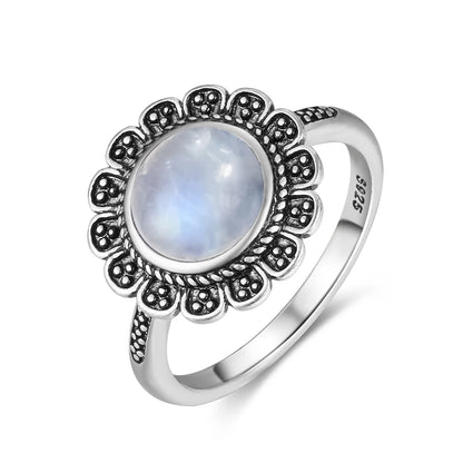 Natural Moonstone Vintage Ring