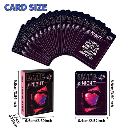 Couples Conversation Cards – 50-Card Romantic Relationship Question Game