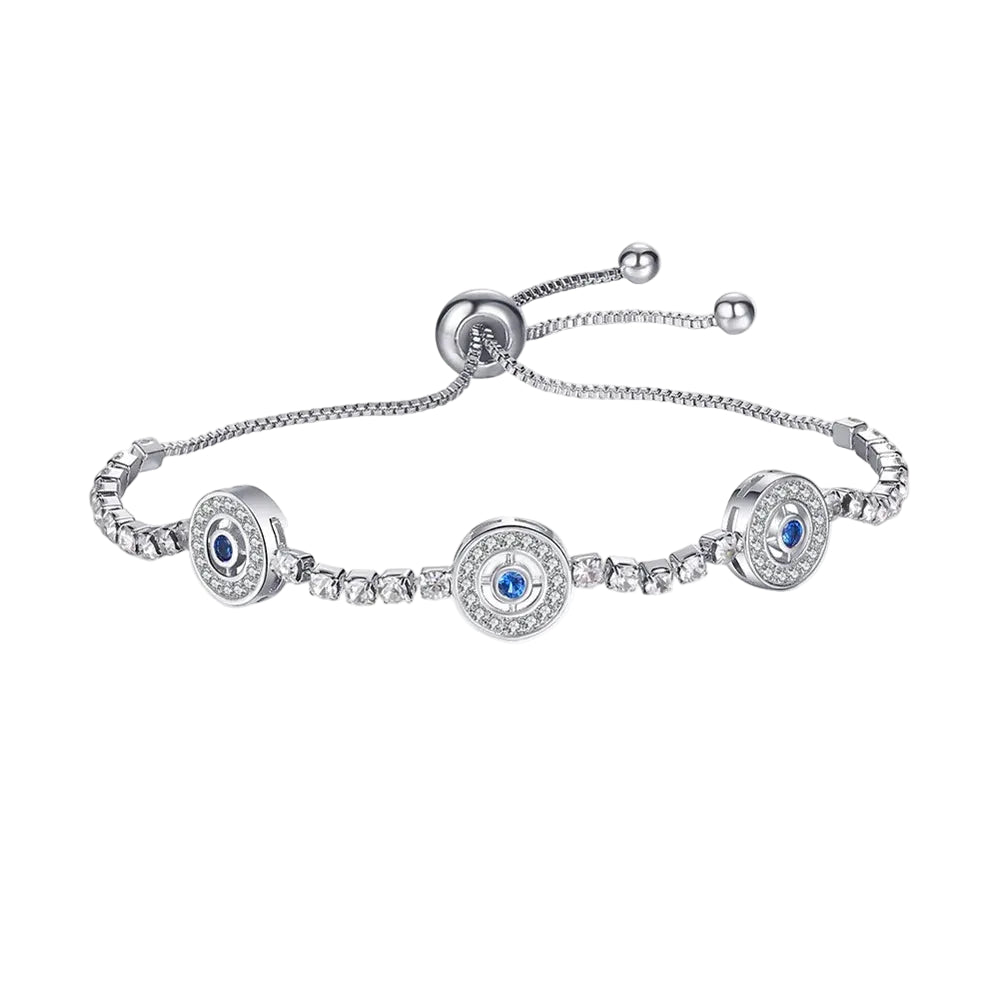 Blue Evil Eye Charm Bracelet