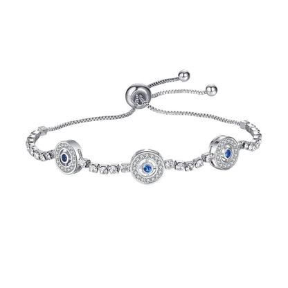 Blue Evil Eye Charm Bracelet