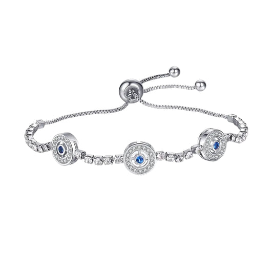 Blue Evil Eye Charm Bracelet