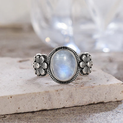 Natural Moonstone Vintage Ring