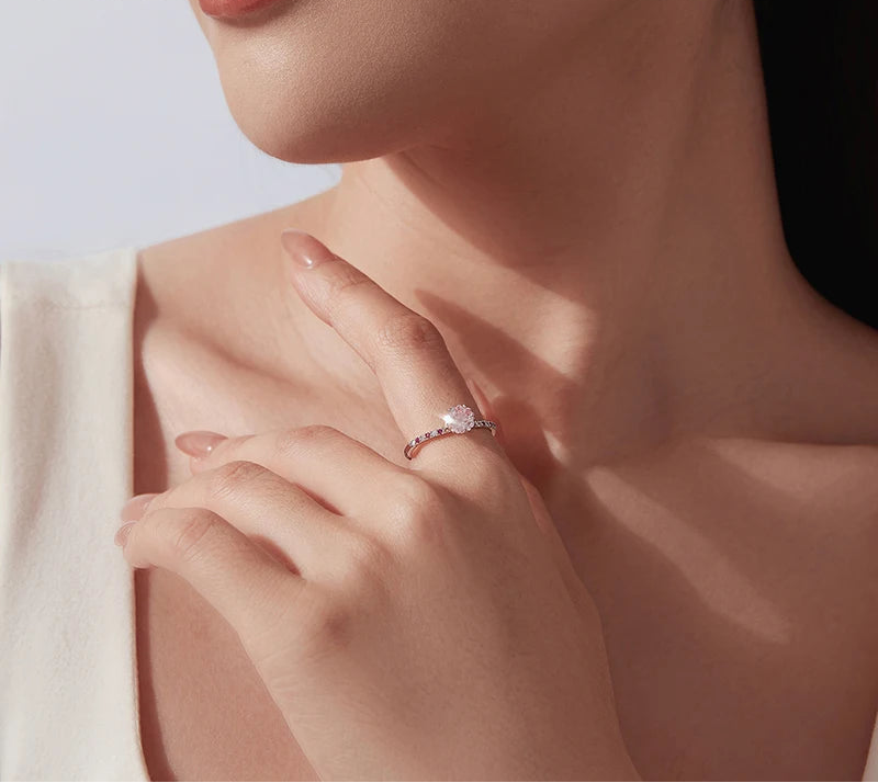 Pink Sapphire Stackable Ring