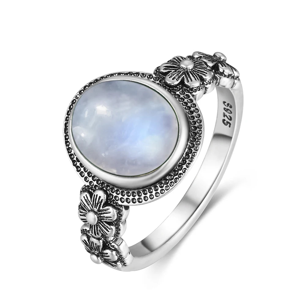 Natural Moonstone Vintage Ring