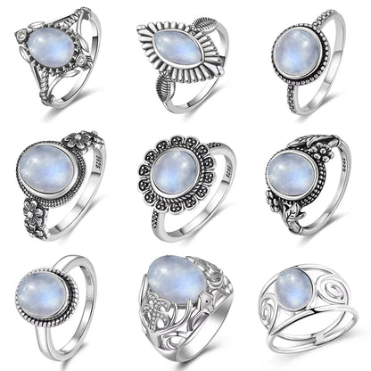Natural Moonstone Vintage Ring