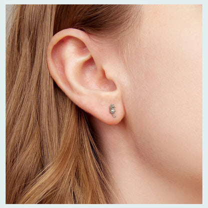 925 Sterling Silver Sea Turtle, Starfish, Seahorse Stud Earrings | Cute Beach Jewelry for Girls