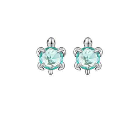 925 Sterling Silver Sea Turtle, Starfish, Seahorse Stud Earrings | Cute Beach Jewelry for Girls