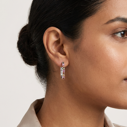 Natural Tourmaline Gemstone Earrings