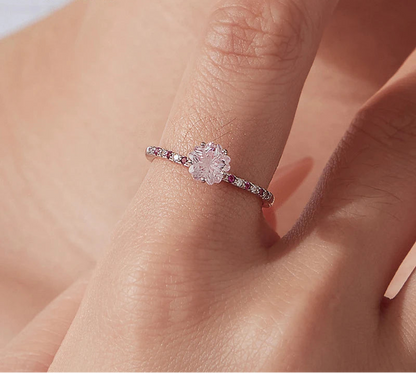 Pink Sapphire Stackable Ring