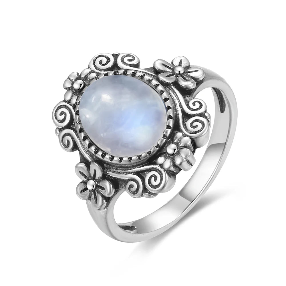 Natural Moonstone Vintage Ring