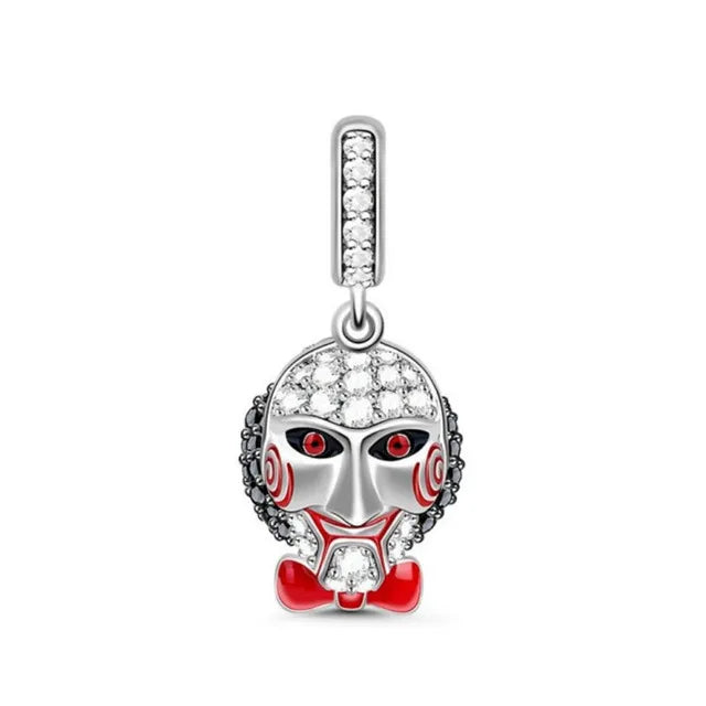 925 Sterling Silver Halloween Charm – Pumpkin Wagon & Magic Hat Bead for Bracelet or Pendant