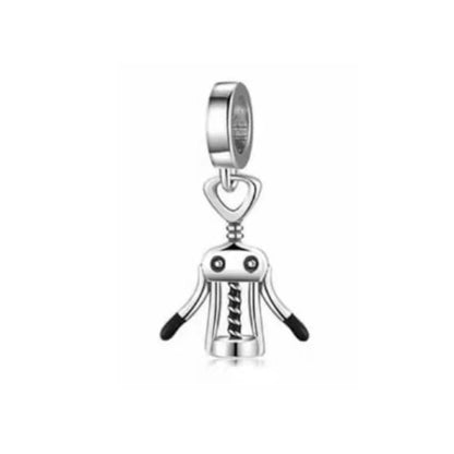 925 Sterling Silver Halloween Charm – Pumpkin Wagon & Magic Hat Bead for Bracelet or Pendant