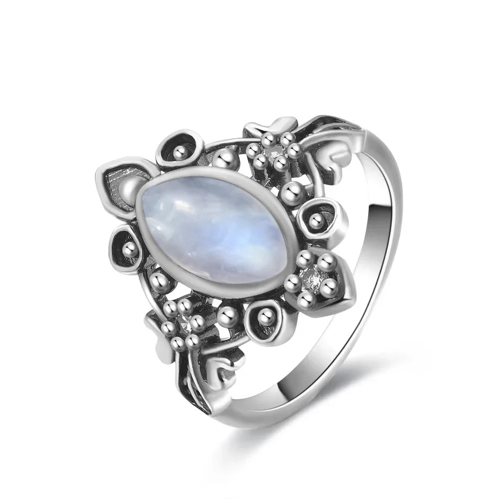 Natural Moonstone Vintage Ring