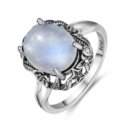 Natural Moonstone Vintage Ring