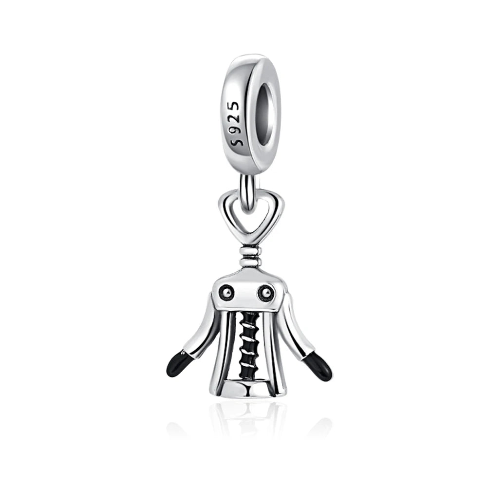 925 Sterling Silver Halloween Charm – Pumpkin Wagon & Magic Hat Bead for Bracelet or Pendant