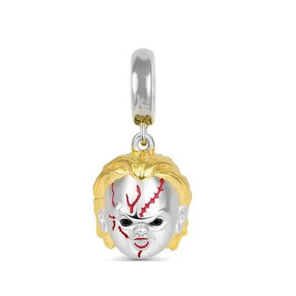 925 Sterling Silver Halloween Charm – Pumpkin Wagon & Magic Hat Bead for Bracelet or Pendant