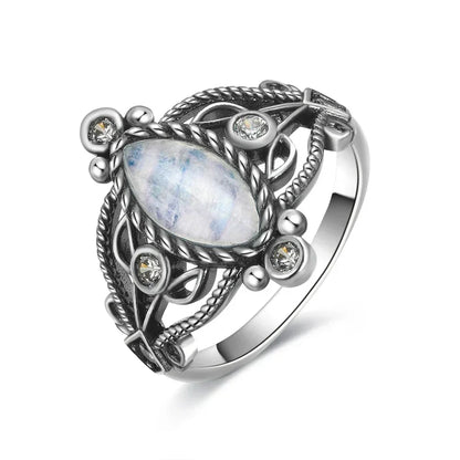 Natural Moonstone Vintage Ring