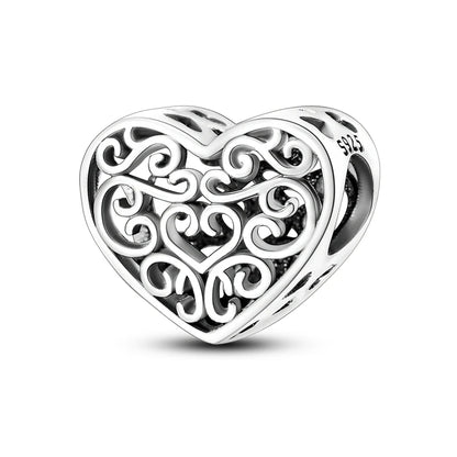 925 Sterling Silver Charms Beads Pendant Tree of Life Dog Elephant Love Heart Charm Fit Original Bracelet DIY Women Jewelry Gift