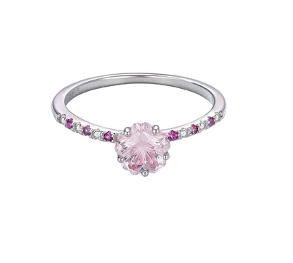 Pink Sapphire Stackable Ring